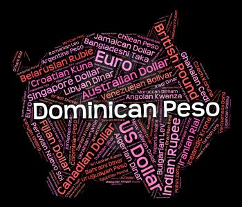 Dominican Peso Showing Worldwide Trading And Pesos