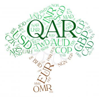Qar Currency Meaning Qatari Rials And Word