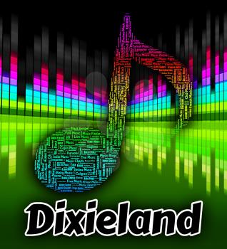 Dixieland Music Representing New Orleans Jazz And Early Jazz