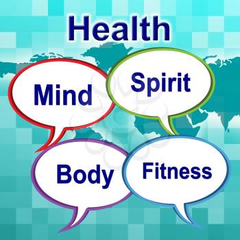 Health Words Meaning Wellness Medical And Doctors