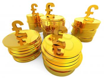 Pound Cash Indicating British Pounds And Finance