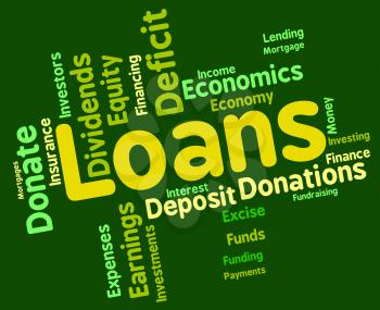 Loans Word Showing Borrow Wordcloud And Text 