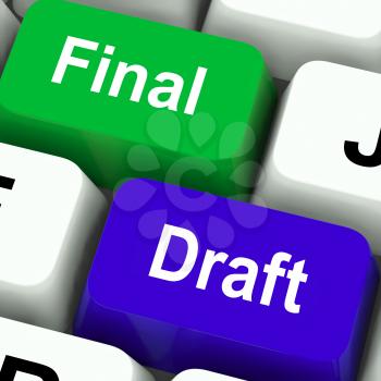Final Draft Keys Showing Editing And Rewriting Document