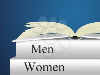 Women Man Showing Ladies Non Fiction And Adult