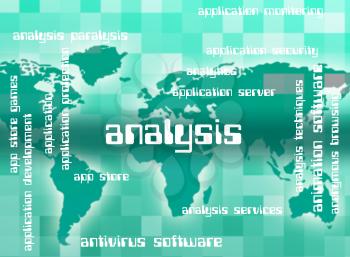 Analysis Word Representing Data Analytics And Investigate