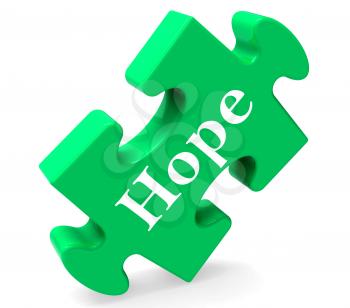 Hope Jigsaw Showing Hoping Hopeful Wishing Or Wishful