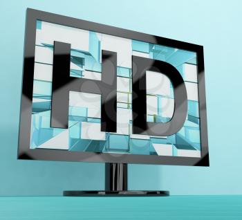 HD Monitor Represents High Definition Television Or TV