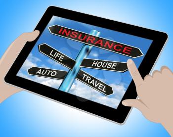 Insurance Tablet Meaning Life House Auto And Travel