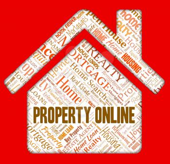Property Online Meaning Web Site And House