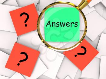 Questions Answers Post-It Papers Meaning Inquiries And Solutions