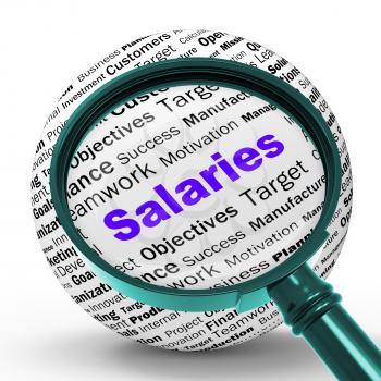 Salaries Magnifier Definition Meaning Employer Earnings Wages Or Incomes