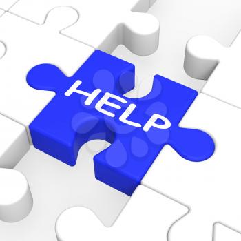 Help Puzzle Showing Support, Advice And Counseling