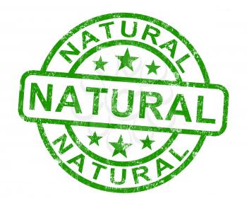 Natural Stamp Showing Pure Genuine Product