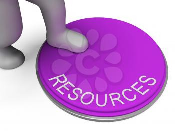 Switch Resources Representing Finances Button And Capital