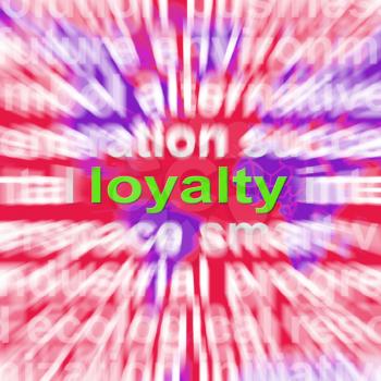 Loyalty Word Cloud Showing Customer Trust Allegiance And Devotion