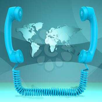 International Call Showing Conversation Globalisation And Debate