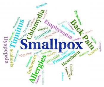 Smallpox Word Indicating Variola Major And Sickness