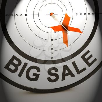 Big Sale Showing Commerce Promotion Offers Reductions And Savings