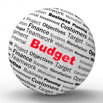 Budget Sphere Definition Showing Financial Management Or business Accountant