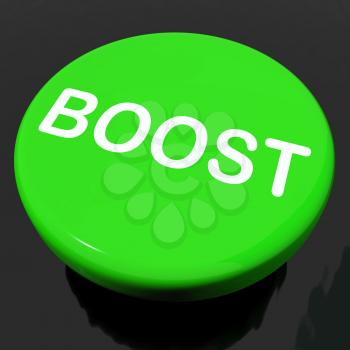Boost Button Showing Promote Increase Encourage