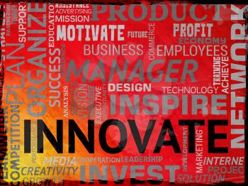 Innovate Words Representing Innovation Idea And Transformation