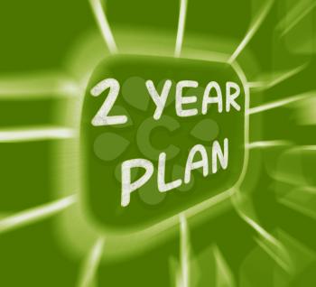 Two Year Plan Diagram Displaying 2 Year Planning