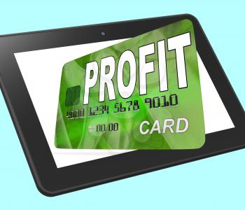 Profit on Credit Debit Card Calculated Showing Earn Money
