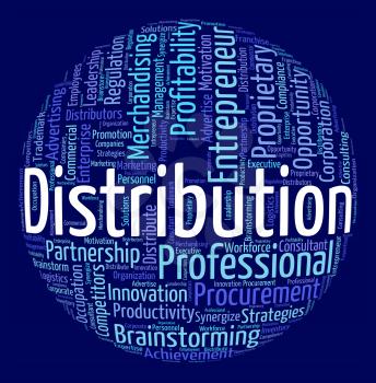 Distribution Word Showing Supply Chain And Wordclouds