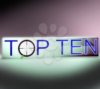 Top Ten Target Shows Successful Achievement Of Ranking