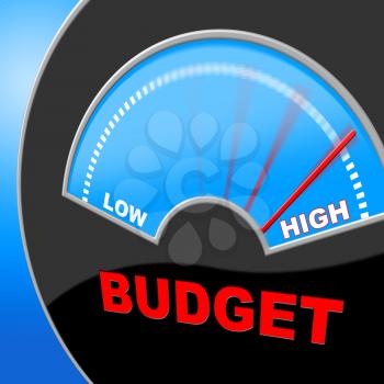 High Budget Indicating Expenditure Accounting And Costing