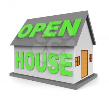 Open House Meaning Real Estate And Rent 3d Rendering