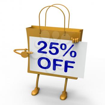 Twenty-five Percent Reduced On Shopping Bags Show 25  Bargains