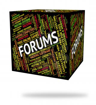 Forums Word Representing Communication Chat And Text