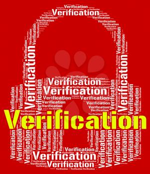 Verification Lock Meaning Authenticity Guaranteed And Text