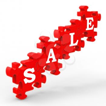 Sale Showing Symbol For Discount And Promotions