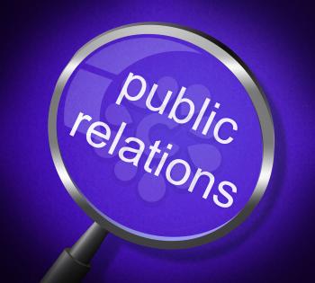 Public Relations Representing Press Release And Presentation