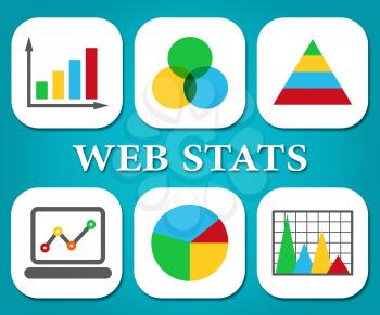 Web Stats Representing Business Graph And Forecast