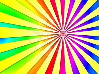 Colourful Dizzy Striped Tunnel Background Showing Dizzy Illustration Or Dizziness Wallpaper
