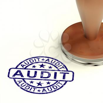 Audit Stamp Shows Financial Accounting Examination