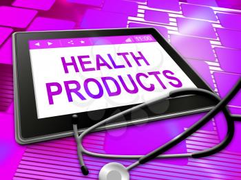 Health Products Representing Preventive Medicine And Computer