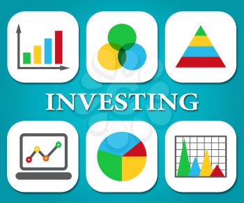 Investing Charts Representing Return On Investment And Business Graph