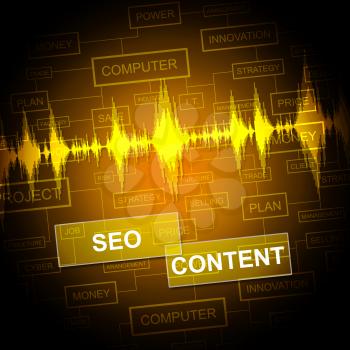 Seo Content Representing Search Engine And Articles