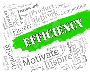 Efficiency Words Indicating Improve Effectiveness And Productivity