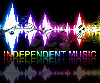 Independent Music Soundwaves Shows Sound Tracks And Indie