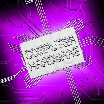 Computer Hardware Cpu Shows Pc Equipment 3d Illustration