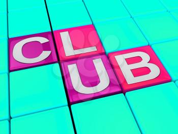 Club Blocks Showing Disco Bars Or Nightlife
