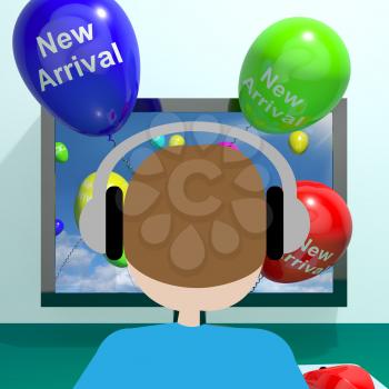 New Arrival Balloons From Computer Shows Latest Product Online 3d Rendering
