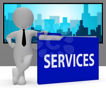 Services File Character Meaning Customer Service 3d Rendering