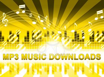 Mp3 Music Downloads Design Means Downloading Web Soundtracks
