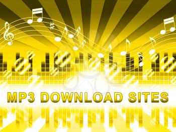 Mp3 Download Sites Design Means Music Downloads Website